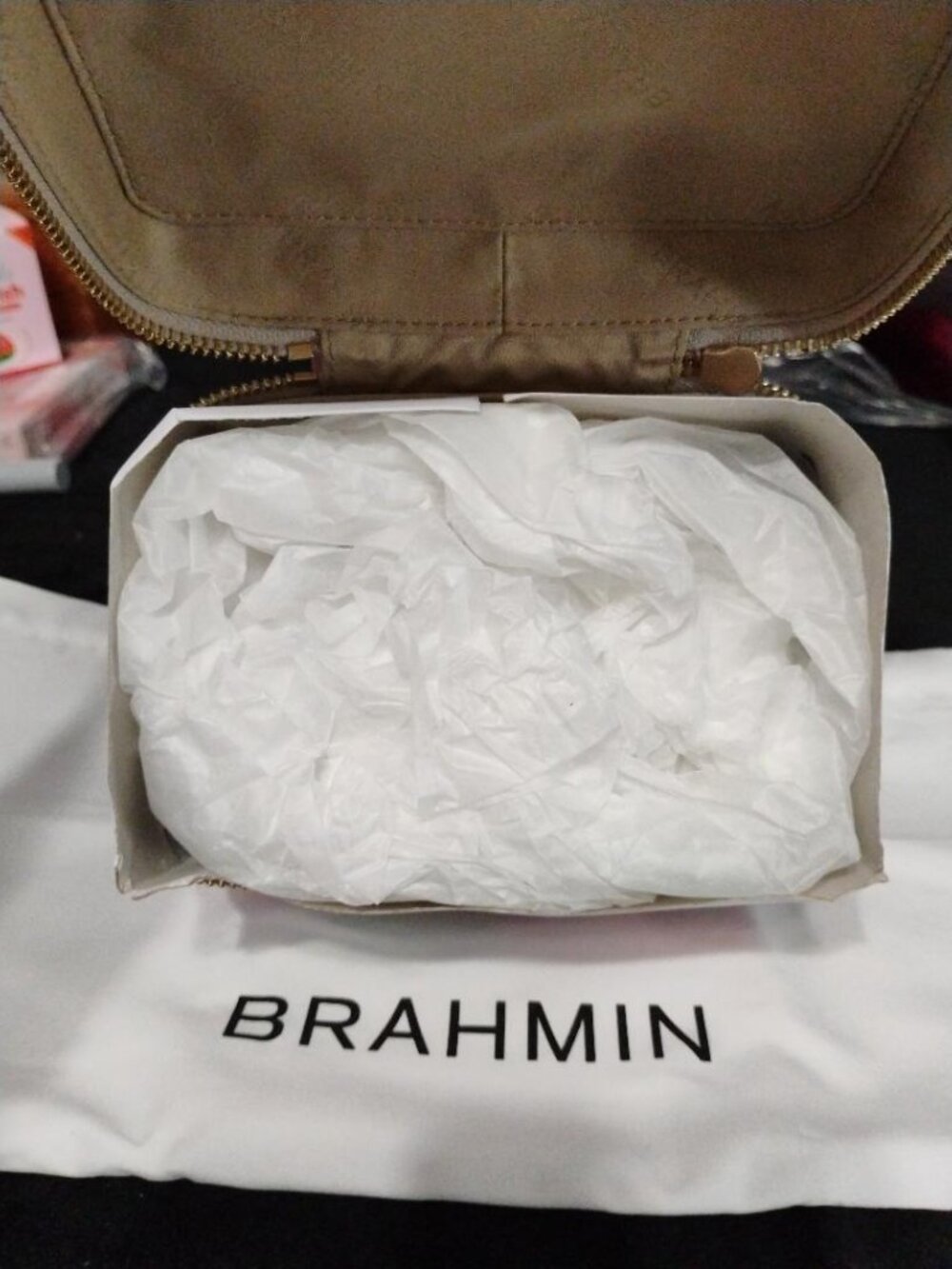 Brahmin Multicolor Impression Melbourne DI Iridescent Charmaine Travel Case NWT - Picture 4 of 11